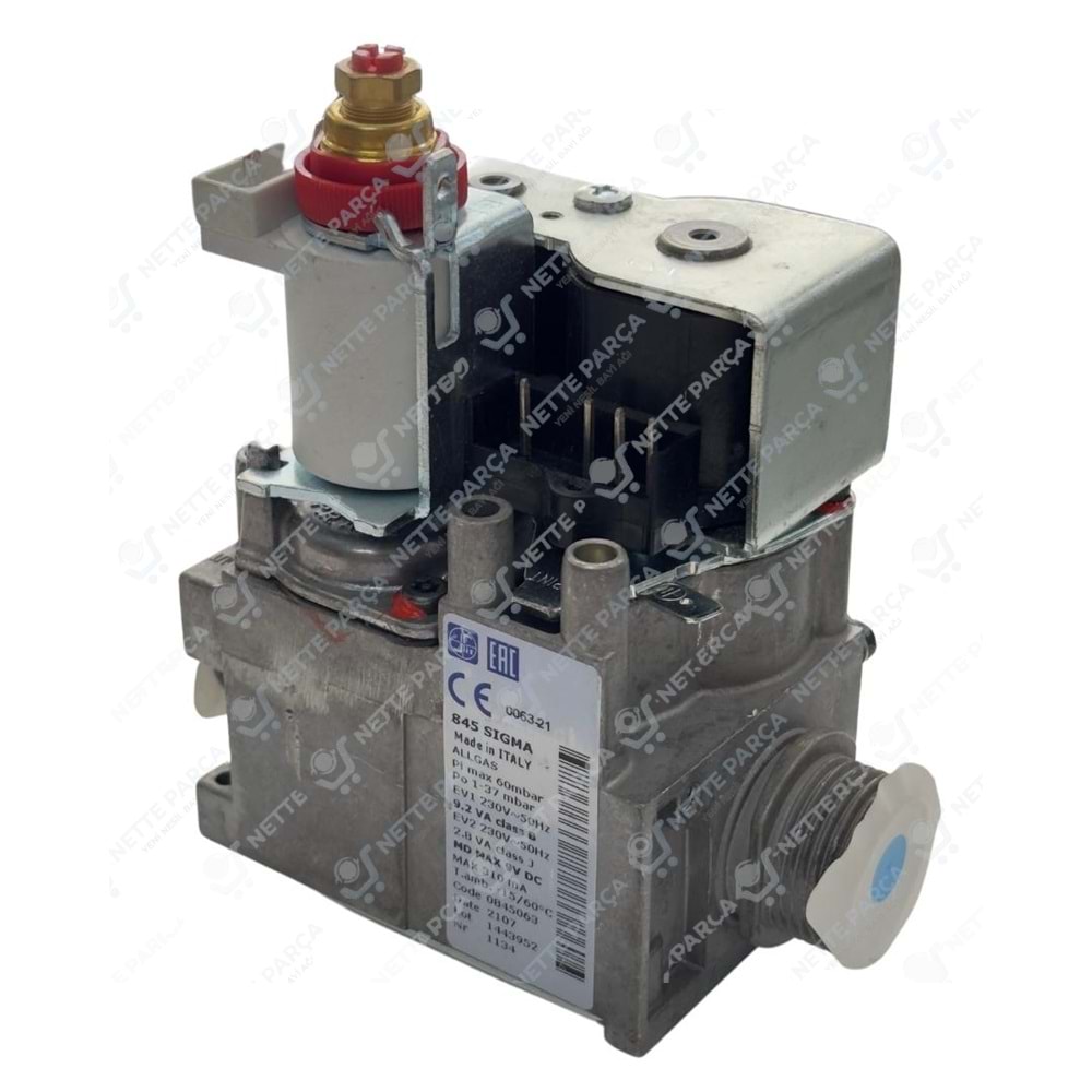 GAZ VALFİ SIT 845 BEYAZ BOBIN FLANŞLI