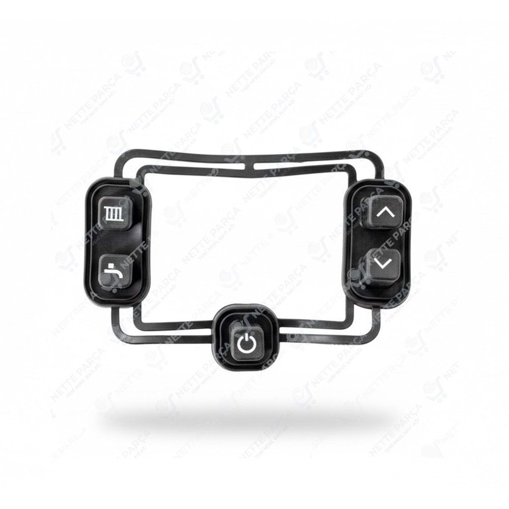 BOSCH BUDERUS KOMBİ BUTON SETİ SİYAH (PETEK 5Lİ)