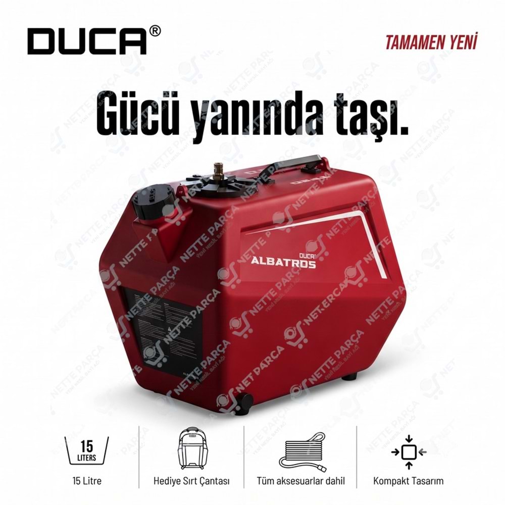Duca Albatros Profesyonel Tesisat ve Petek Temizleme Makinesi