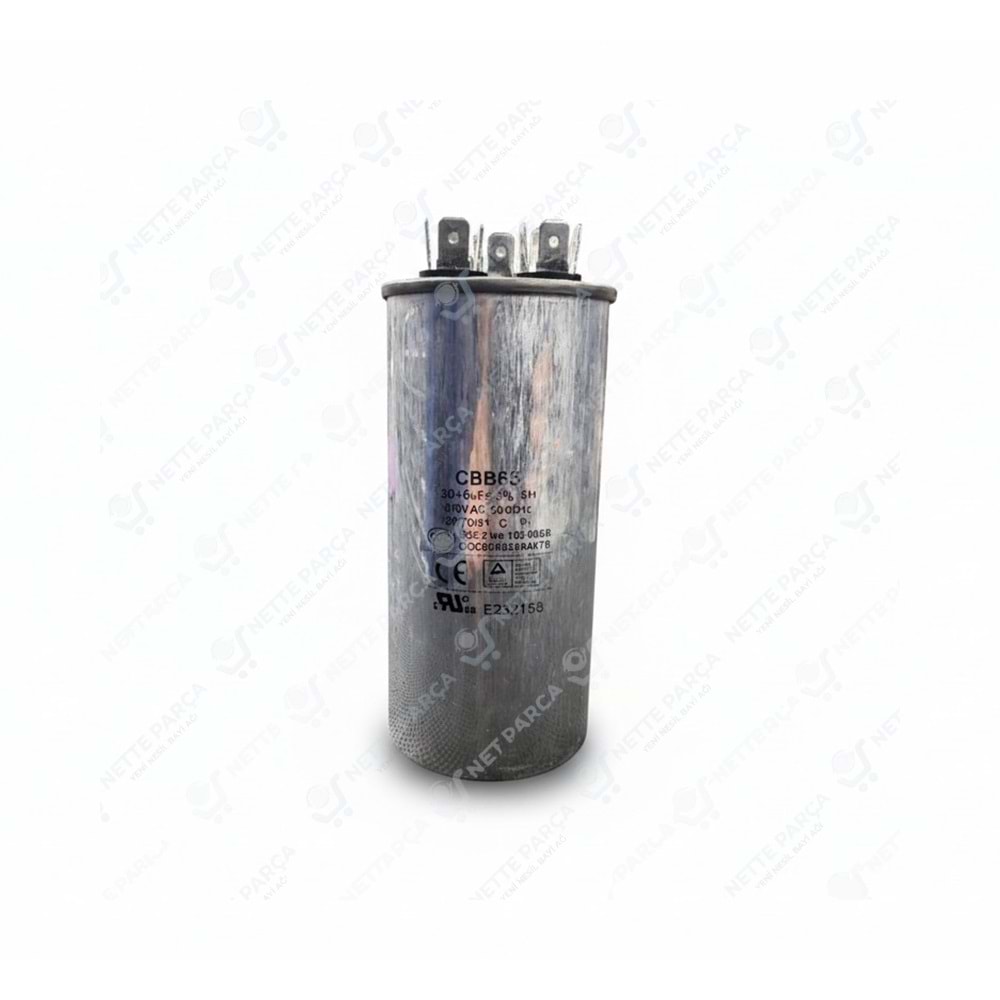 KONDANSATÖR KLİMA 370V 30+6 UF