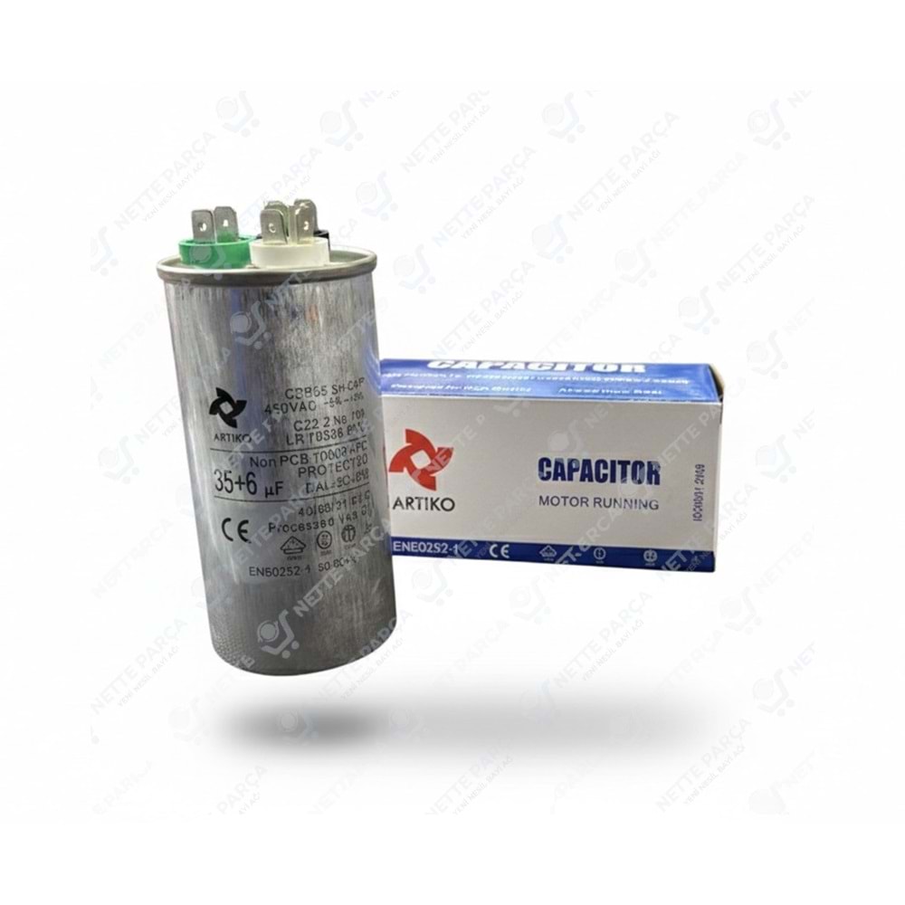 KONDANSATÖR KLİMA 370V 35+6 UF