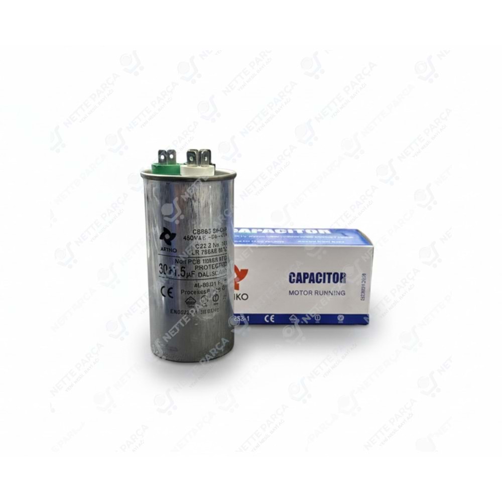 KONDANSATÖR KLİM 370V 30+1,5UF