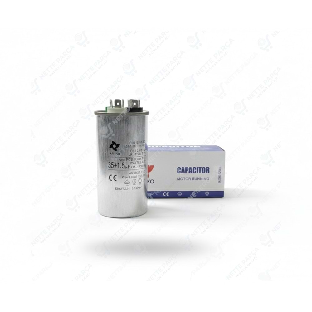 KONDANSATÖR KLİMA 370V 35+1,5