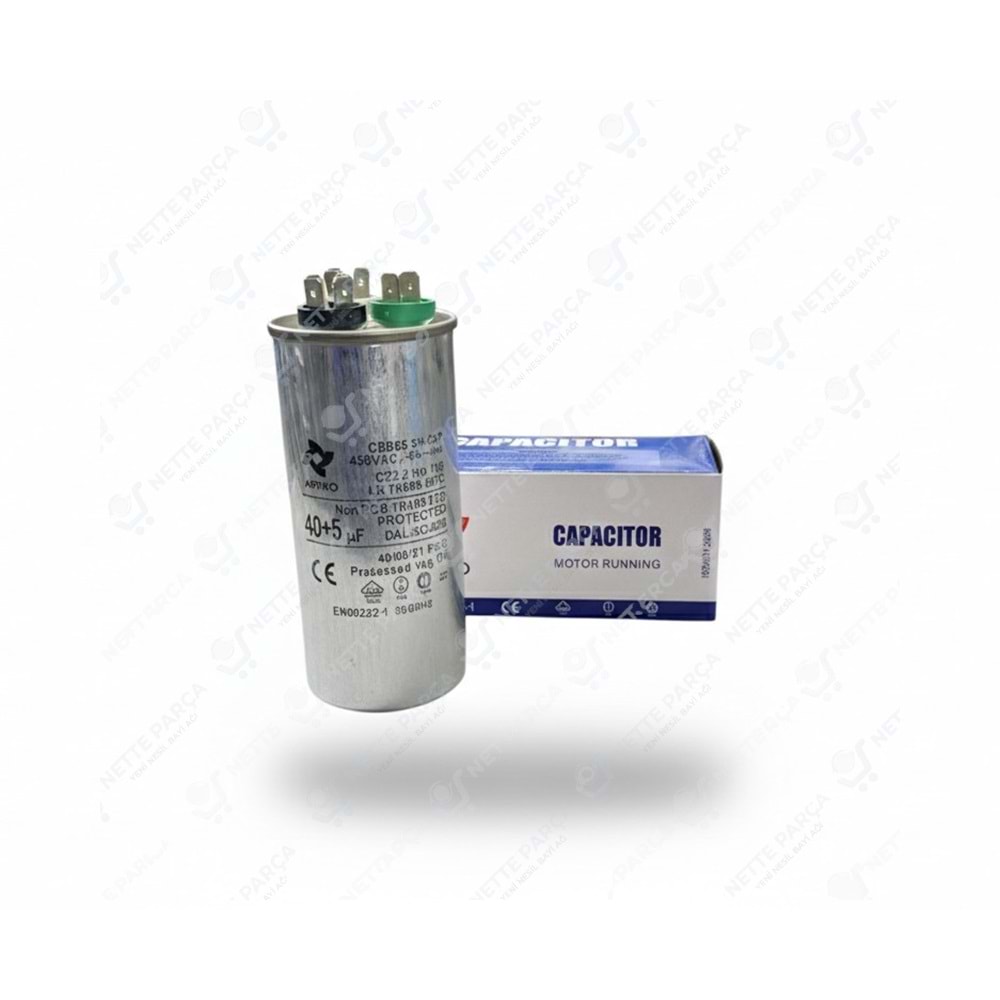 KONDANSATÖR KLİMA 370V 40+5 UF