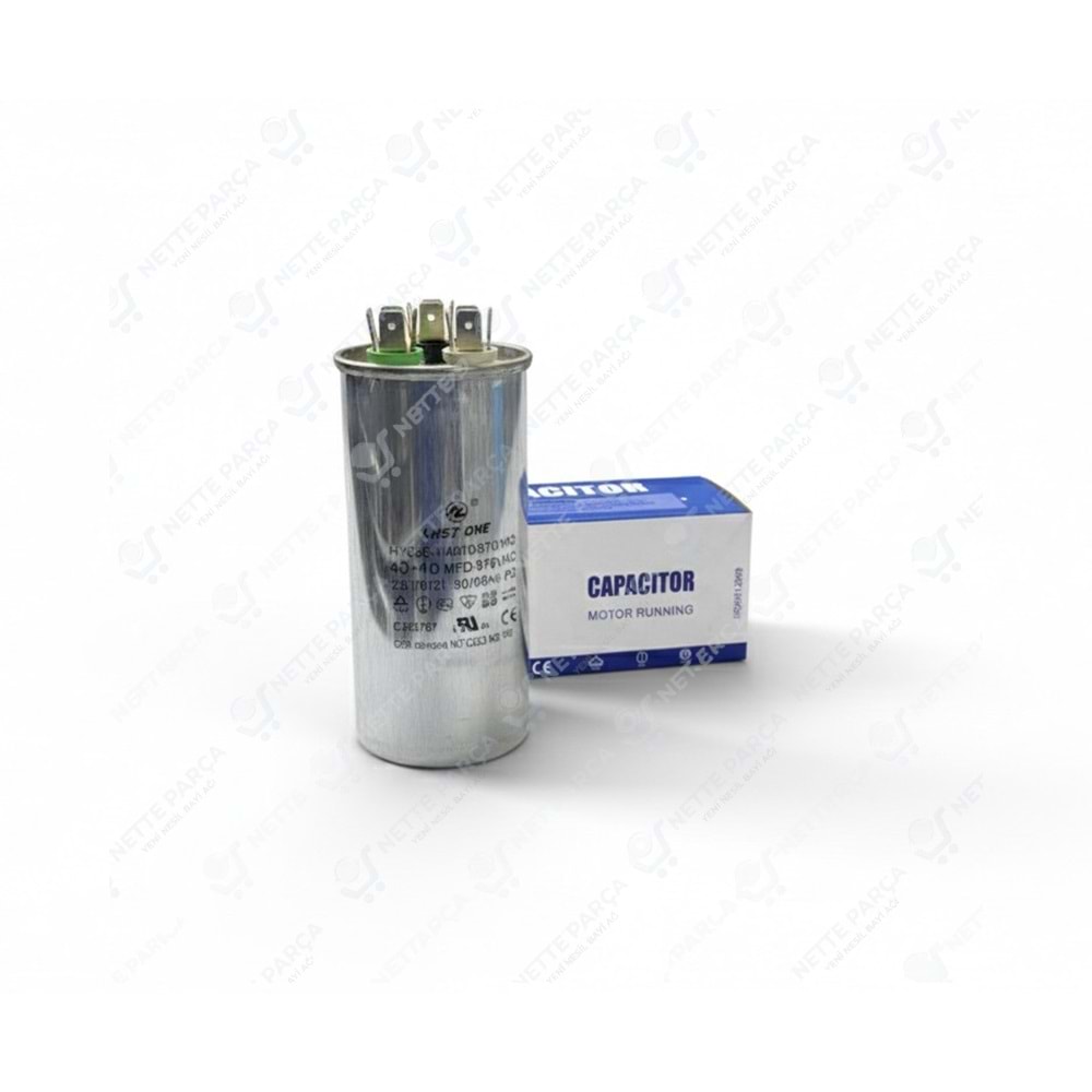 KONDANSATÖR KLİMA 370V 40+10UF