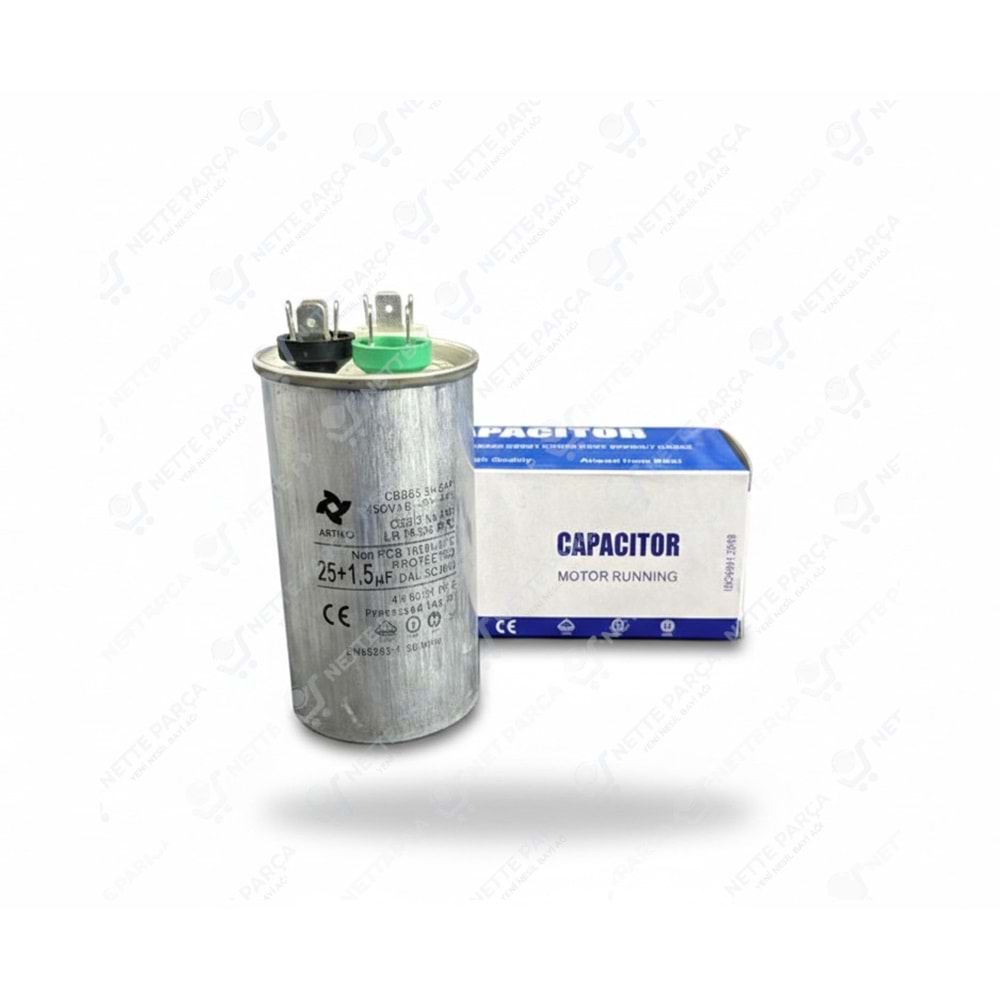 KONDANSATÖR KLİMA 25+1,5 UF
