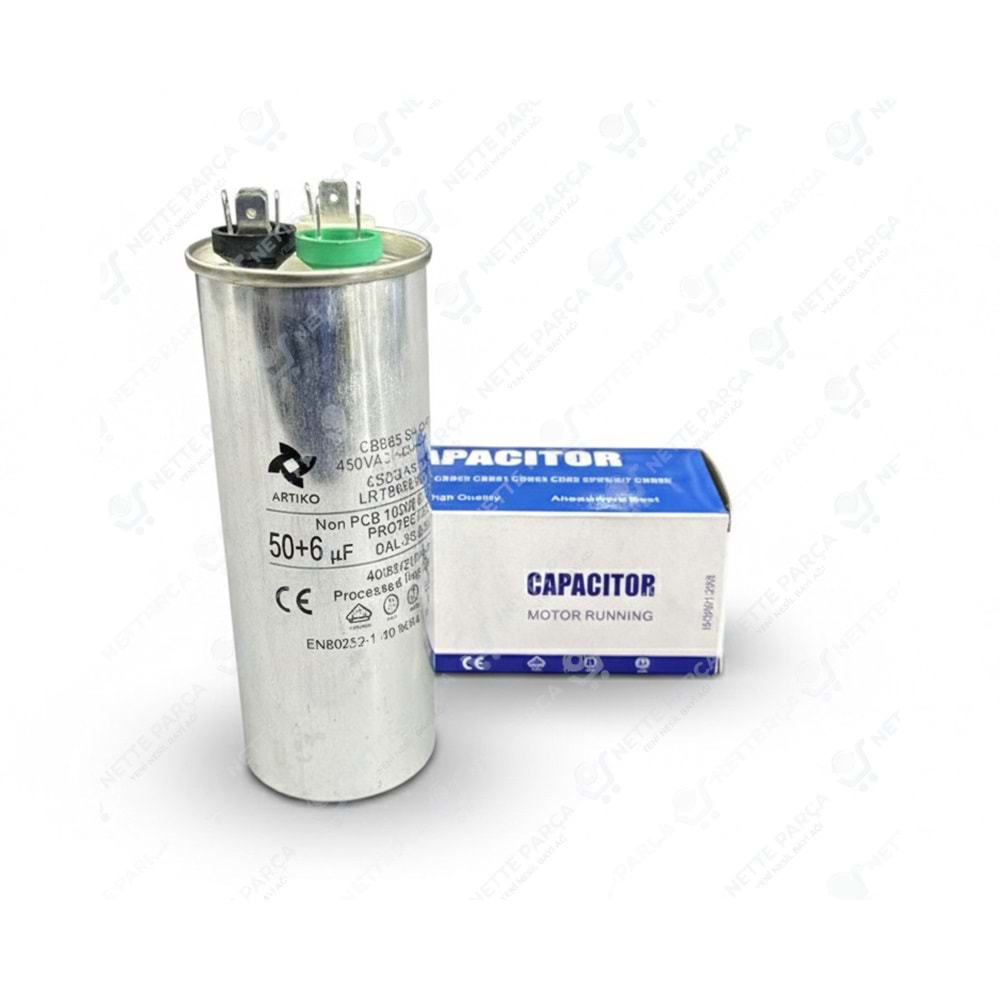KONDANSATÖR KLİMA 50+6 UF