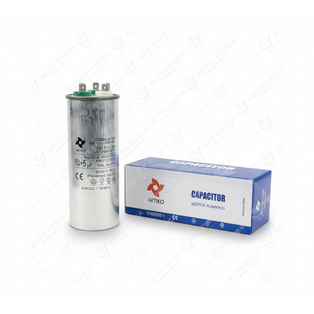 KONDANSATÖR KLİM 60+5 UF