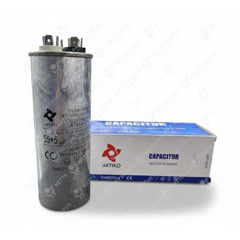 KONDANSATÖR KLİMA 55+5 UF