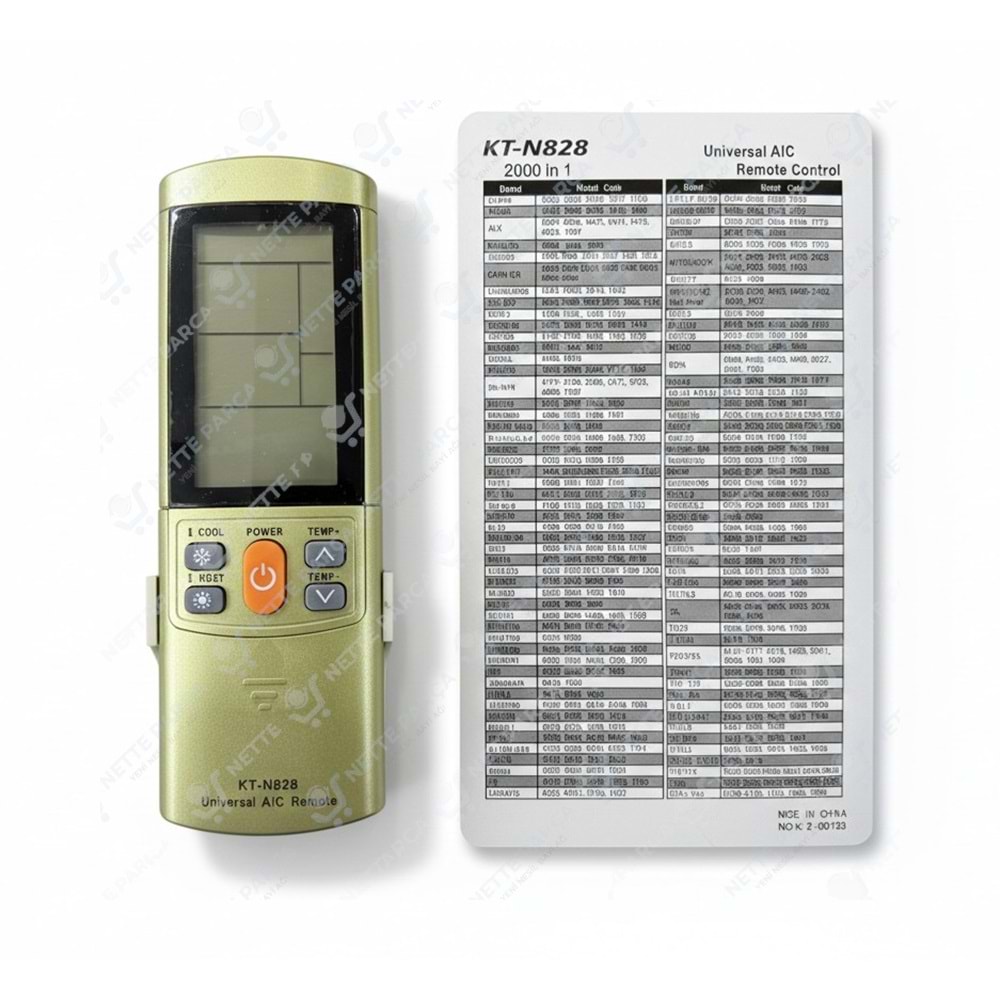 KLİMA AKILLI KUMANDA UNIVERS. KT-N828
