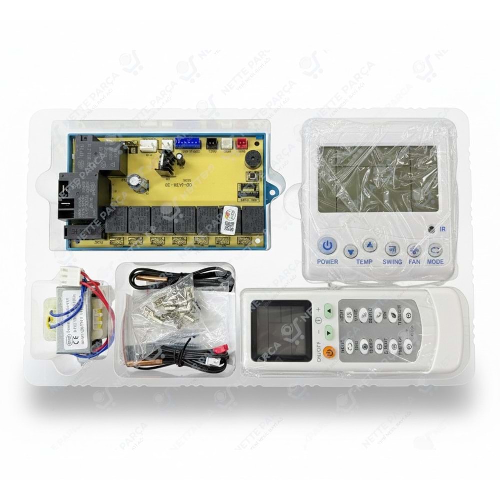 SALON KASET TİPİ AKILLI KLİMA KUMANDASI QD-U12A DEF.LU