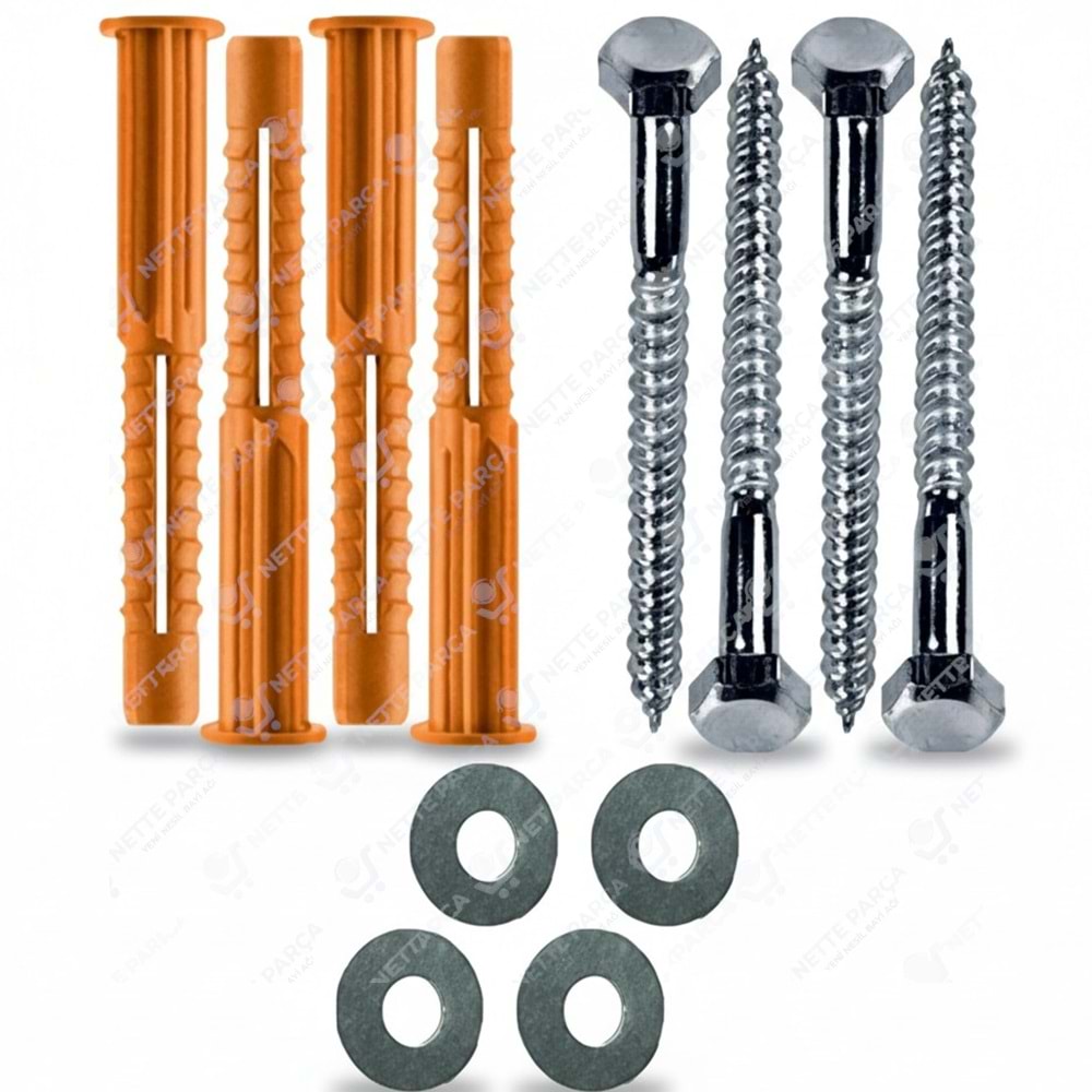 KLİMA DIŞ ÜNİTE 8X120 MM VİDA DÜBEL TAKIM (4 LÜ)