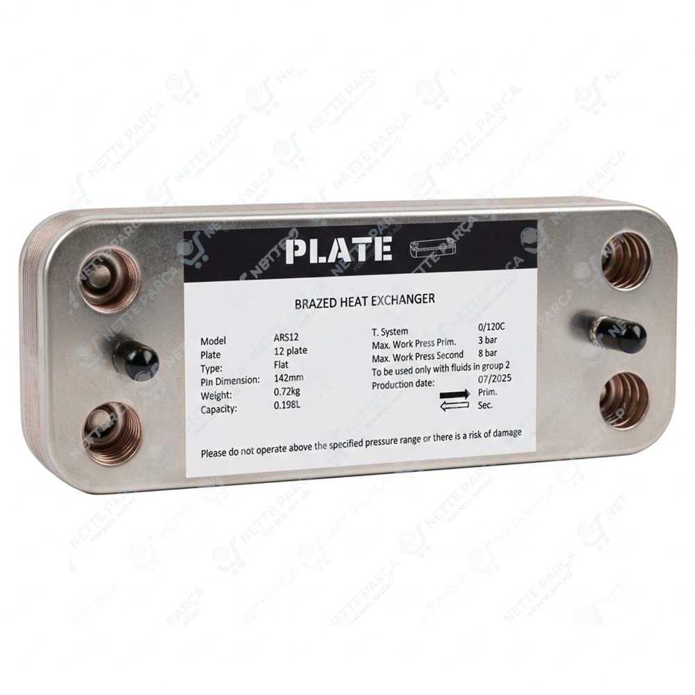 PLAKA EŞANJÖR ARİSTON A CLASS 12PLATE