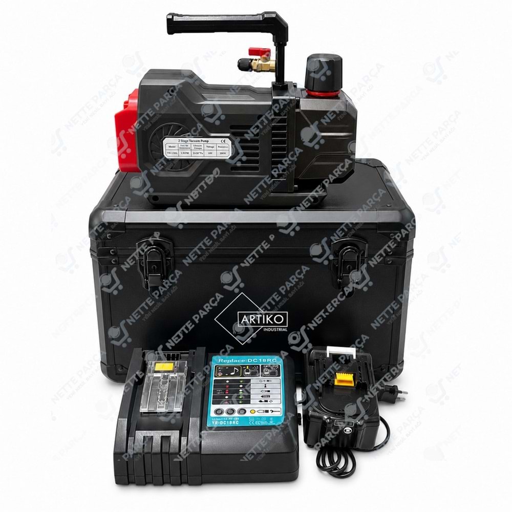 Şarjlı Vakum Pompası 2VI-1DLi 2CFM (Kablosuz Klima Vakum Motoru)