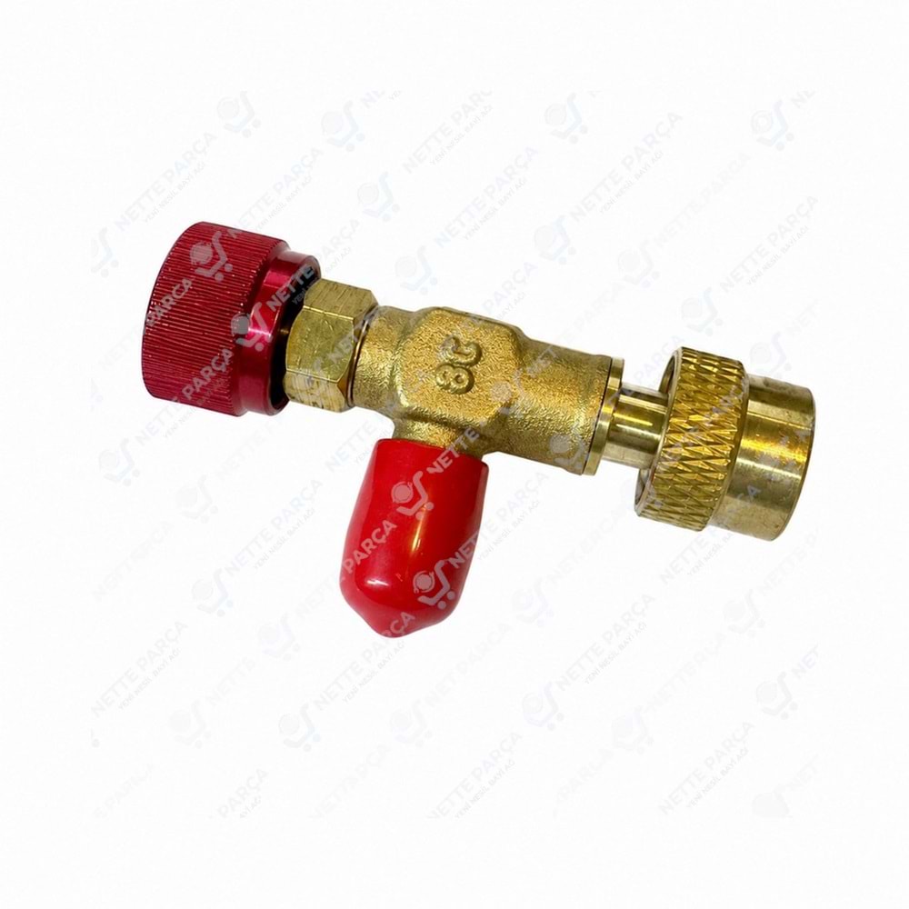 HS-1221 Klima Gaz Şarj Vanası R410-R32 | 5/16 - 1/4 Adaptör