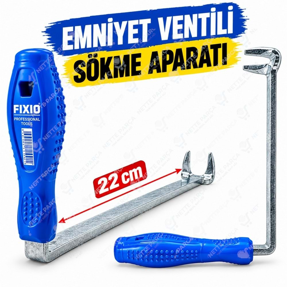 Fixio FK1902 Kombi 3 Bar Emniyet Ventili Başlık Sökme Anahtarı