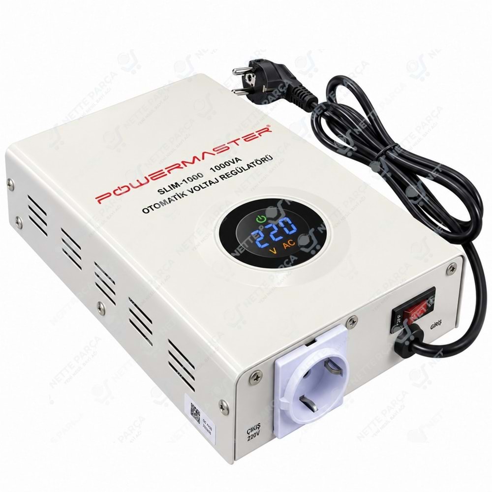 Powermaster 1000 Watt Kombi Regülatörü Voltaj Koruyucu | Nette Parça