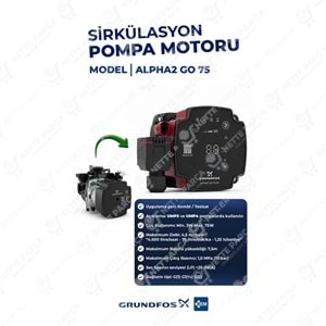 Grundfos Frekans Kontrollü Pompa Motoru UPM3-UPM4 | Nette Parça