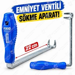 Fixio FK1902 Kombi 3 Bar Emniyet Ventili Başlık Sökme Anahtarı
