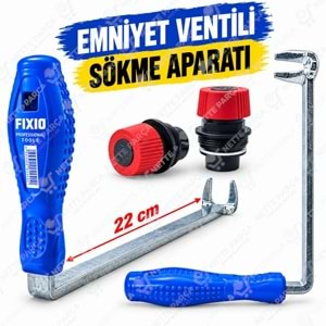 Fixio FK1902 Kombi 3 Bar Emniyet Ventili Başlık Sökme Anahtarı