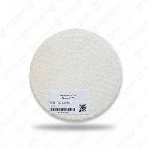 Sermeta 177.5 Eşanjör Uyumlu Arka Taraf Yanma Odası Amyantı (Wolab)