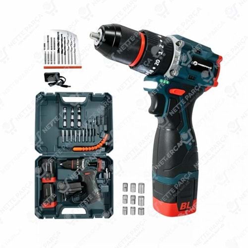 BN5 KÖMÜRSÜZ ARMUT ŞARZLI MATKAP ÇİFT BATARYA (UÇSETLİ)