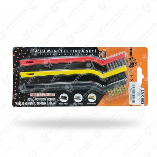 3 LÜ MİNİ EL FIRÇA SETİ