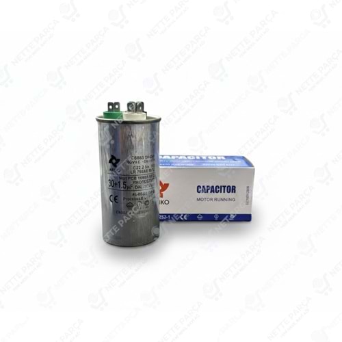 KONDANSATÖR KLİM 370V 30+1,5UF