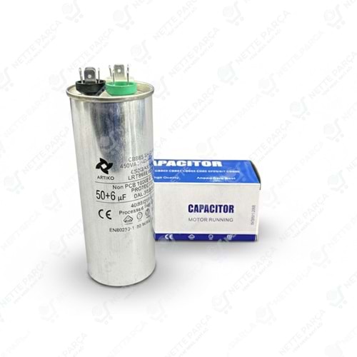 KONDANSATÖR KLİMA 50+6 UF