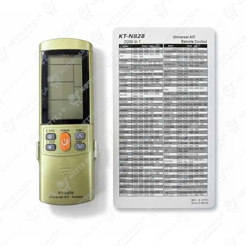 KLİMA AKILLI KUMANDA UNIVERS. KT-N828