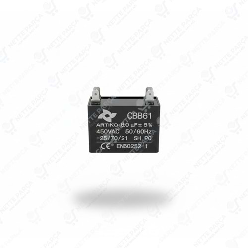KONDANSATÖR 6 UF KARE