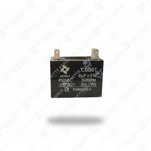 KONDANSATÖR 8 UF KARE
