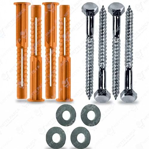 KLİMA DIŞ ÜNİTE 8X120 MM VİDA DÜBEL TAKIM (4 LÜ)