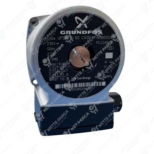SİRKÜLASYON POMPASI GRUNDFOS UPS 15-60 110W 3 DEVİR KLEMENS