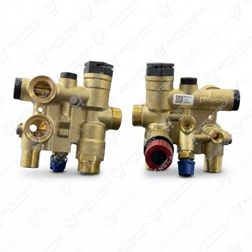 3 Yollu Çıkış Grubu Vana Gövdesi Pakkens Airfel Sıcak Su Bloğu