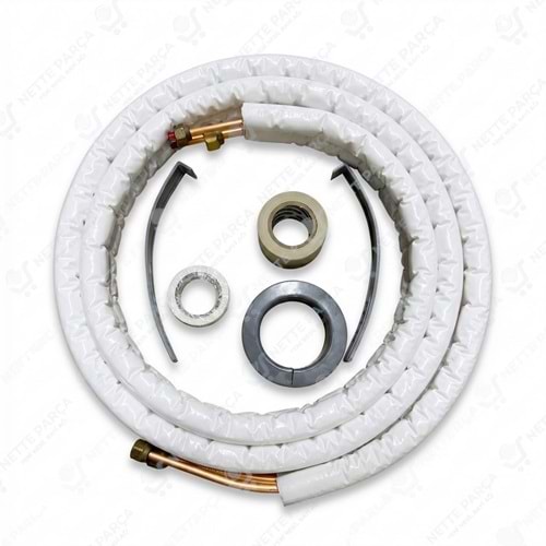 5 Metre Klima Bakır Montaj Kiti 3/8 - 5/8 (Rakorlu ve İzoleli Set)