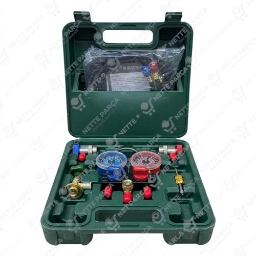 Artigo HS-M01 Çantalı 2 li Manifold Seti (R134a, R1234, R22)