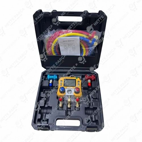 MG-10B Dijital Manifold Gaz Ölçüm ve Hassas Vakum Test Seti