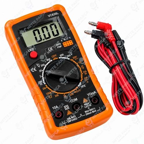 Powermaster Dijital Ölçü Aleti VC-830L | Multimetre | Nette Parça